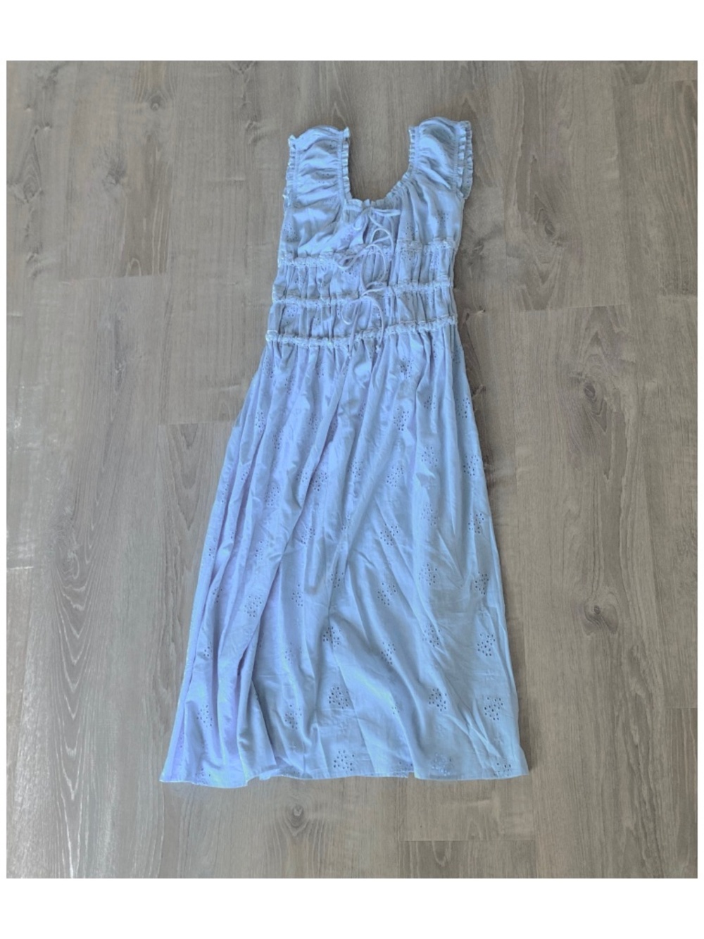 NWT Sim & Sam light blue cotton maxi dress M